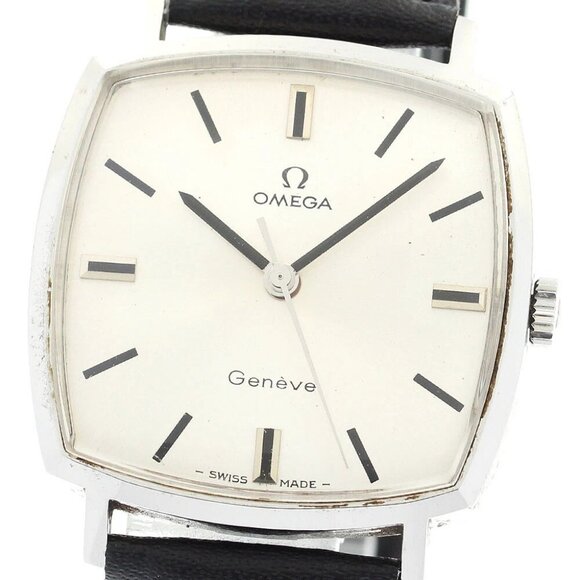 OMEGA Geneve 131 022 Square cal.601 Silver Dial Hand Winding Men's Watch - Picture 11 of 13
